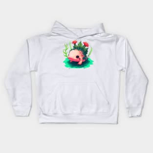 Axolotl unique Kids Hoodie